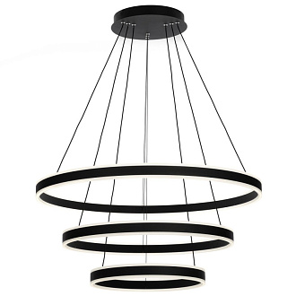 Люстра 80*120 см LED*195 W, 3000 / 5500 К Citilux Дуэт Черный CL719681