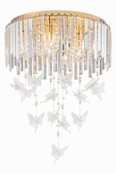 Люстра Ø500 x H200(650), мм, 8*40W (320W), GOLD+CLEAR (Золото + Прозрачный Хрусталь) NewRgy 5648E/8A GOLD+CLEAR