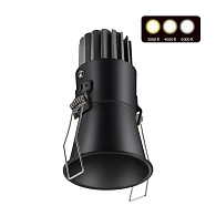 Светодиодный светильник 6 см, 7W, 3000-6000K, Novotech Lang 358907, черный