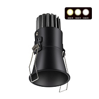 LED светильник 6 см, 7W, 3000-6000K, Novotech Lang 358907, черный, вр 5 см