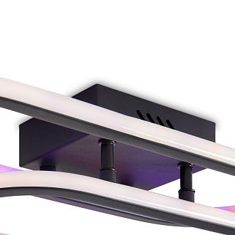 Светильник 50*21*-10 см, *LED*72W, RGBи3000-7000K, Freya Ола/Ola FR6213CL-L72B, Черный