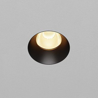 Встраиваемый светильник DL121-15W-2.7K-TRS-B **-9,8 см, *LED*15W, K, Maytoni technical Dip DL121-15W-2.7K-TRS-B, Черный, вр 6,8 см