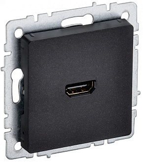 BRITE Розетка HDMI РHDMI-0-БрЧ черный