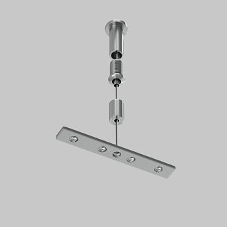 Тросовый подвес для низкопрофильного шинопровода Exility 1,3*6,8*200 см, Maytoni Technical Accessories for tracks Exility TRAM034SW-2S серебро