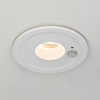 Встраиваемый светильник с датчиком движения 9 см, 5W, 4000K, Citilux SIGMA CLD00305S LED, белый, вр 8 см