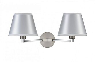 Бра 41*28*20 см, 2*E14 сатин никель Vele Luce Adele VL4003W02
