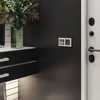 Умный сенсорный выключатель одноклавишный (черный матовый) W4510608 Werkel 4690389171185, требуется подключение нулевого провода