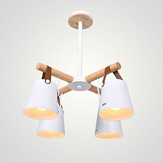 Люстра на штанге NATURA C4 white 42*42*100 см, 4*E27*60W, ImperiumLoft NATURA-C01, Белый