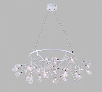 Светильник подвесной 105 см, Crystal Lux EVITA SP45 D WHITE/TRANSPARENT Белый