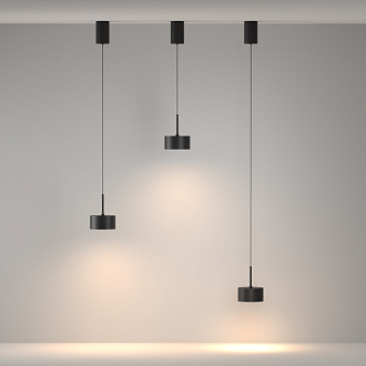 Подвесной светильник 12*12*16,4 см, LED, 12W, 3000К, Maytoni Technical Glare P102PL-12W3K-B черный