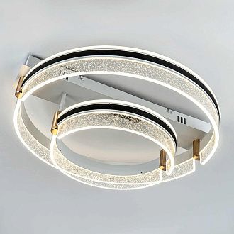Потолочный светильник *50*20- см, *LED*107W, 3000-6000K, MODELIGHT  MDL.1057.530CL WH, Черный, Золото, Белый