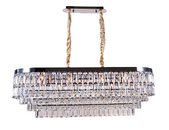 Люстра L1000 x W400 x H360, мм, 14*40W (560W), CHROME+CLEAR (Хром + Прозрачный Хрусталь) NewRgy 2752R/14A CHROME+CLEAR