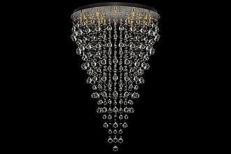 Люстра потолочная *80*120 см, 24*G9*40W, Arti Lampadari Flusso Nickel Flusso H 1.4.80.615 N, Никель