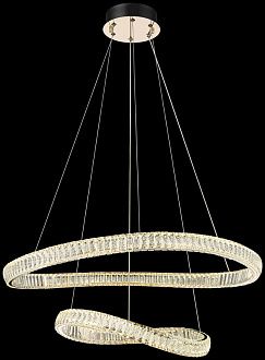Каскадная люстра 80*80*160 см, LED, 90W, Wertmark  WE459.02.303 золотой