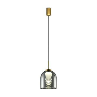 Светильник 15 см, 5W, 3000K, Freya Fume FR5399PL-L4BS1, латунь