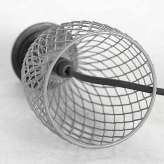 Настольная лампа 13*25 см, 1*E27*40W Lussole Lattice LSP-0562 серый