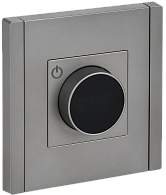 Термостат электронный с индикацией FP552 сталь IEK FORTE&PIANO, FP-RT11-K46