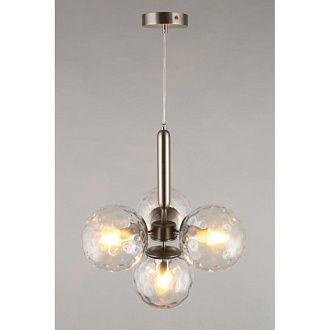 Подвесная люстра 40*50-150 см, 4*E27, 60W, Aployt Lora APL.728.16.04, латунный