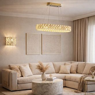 Люстра 90*30*50-120 см, *LED*70W, 3000-6000K, Modelux  ML.335.900.300 GD, Золото