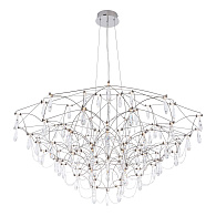 Подвесная люстра 100см, LED, 100Вт, 3000 / 6000K, Modelux ML.5602.1200P СН Хром