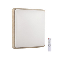 Cветильник 39*6 см, LED 48W, 3000-4200-6300 К, IP43, белый/бежевый под дерево, пластик Sonex Merto, 7608/DL