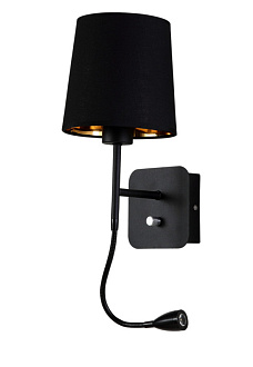 Бра 16*20 см, Crystal Lux PABLO AP2 BLACK/BLACK-GOLD черный