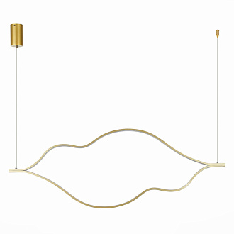 Светильник подвесной 140 см, 65W 4000K ST LUCE CORTILE SL6106.203.65 Золотистый