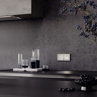 Заглушка Voltum S70 с суппортом, шелк пластик Soft touch VLS080104