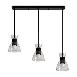 Подвесной светильник 65,5*13,5*20-122 см, 3*E27*40W, Freya  FR5503PL-03B, Черный