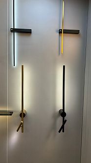 Настенный светильник 99 см, 9W, 3000-6000K, Crystal Lux CLT 077W1000 BL, черный