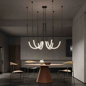 Подвесная светодиодная люстра Inodesign Alrik CH Black 44.1512