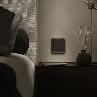 W0012608 Рамка на 1 пост Platinum, черный алюминий Werkel, 4690389184420