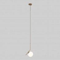 Подвесной светильник с тросом 1,8 м 15 см Eurosvet Frost Long 50159/1 латунь