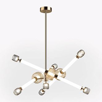 Люстра 82,5*82,5*100 см, 1 LED*54W, 3000 К, Odeon Light Kliff, античная бронза 5426/54CL