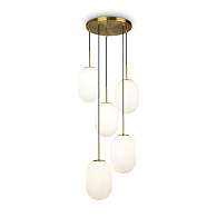 Светильник 49 см, Freya Crystal FR1012PL-05BS , латунь