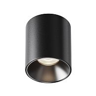 Потолочный светильник 9 см, LED*12W, 4000K, Maytoni Alfa LED 60° C064CL-12W4K-RD-B, Черный