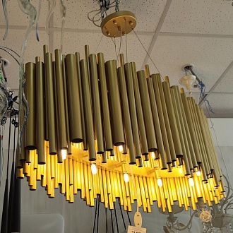 Подвесная люстра Lightstar Savona 816102, диаметр 60 см, золото