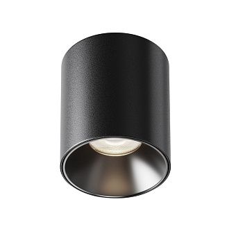 Потолочный светильник 9 см, LED*12W, 4000K, Maytoni Alfa LED 60° C064CL-12W4K-RD-B, Черный