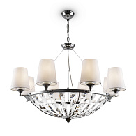 Люстра подвесная Pantheon H021PL-08CH, диаметр 92 см, хром
