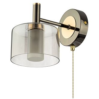 Светильник 17 см, Citilux ELAN CL241311, черный хром-золото