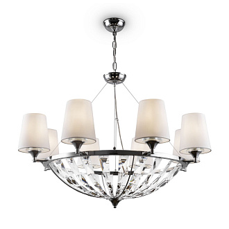 Люстра подвесная Pantheon H021PL-08CH, диаметр 92 см, хром