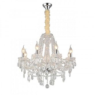 Подвесная люстра 63*80-120 см, 8*E14, 40W, Aployt Koletta APL.755.03.08, хром