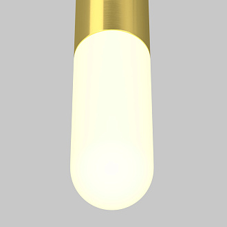 Подвесной светильник 6*6*30 см, LED, 12W, 3000К, Maytoni Technical Mist P101PL-L300-12W3K-BS латунный