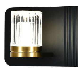 Настенный светильник 30 см, 10W, 4000K, Indigo Rilievo 14032/2W Black V000202L, черный