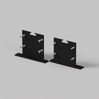Комплект заглушек (для профиля 50×35) 2 шт., ALM-5035T-B-EC 642035, 1*5*4 см, Maytoni Led Strip 642035, Черный