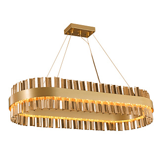 Подвесная люстра 80*33,5*150 см, 8*LED, 27W, 4000К, Favourite Marquis 4263-8P латунный