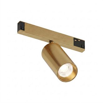 Светильник на шине 16*4,5*10 см, *LED*10W, 3000K, Denkirs SHINE PRIME SPOT 3000К | ШАЙН ПРАЙМ СПОТ 3000К DK4741-SB, сатинированная латунь