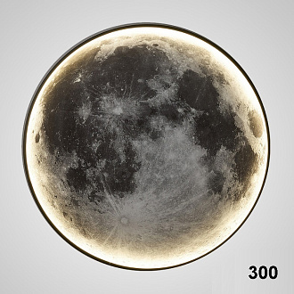 Светильник DZN-12565 ЧЕРНЫЙ  D300/H40/1/LED/15W/4500K COSMOS-MOON 24-09