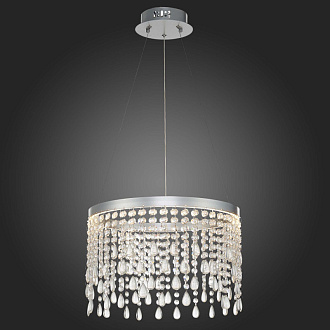 Люстра подвесная 40 см, 24W 3000K/4000K/6000K ST LUCE VEGA SL6201.103.24 Серебристый