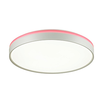 Cветильник 40 см, LED 1*48W, 4000 К, Sonex Kezo Pink 7708/DL, белый/розовый